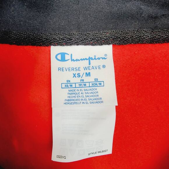 Champion + Rafael Chaouiche Reverse Weave Oversized Logo Hoodie Vest XS-M - Picture 10 of 10